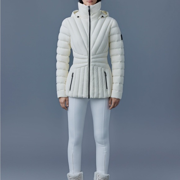 Mackage ALISSA Agile-360 stretch light down coat Cream - Picture 2 of 6